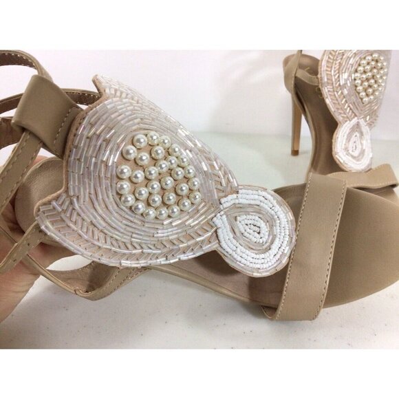 Venus Pearl Heels Sandals Womens 7 - Picture 3 of 8